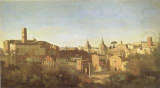 Jean Baptiste Camille  Corot The Forum Seen from the Farnese Gardens (mk05) china oil painting image